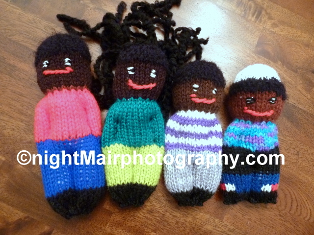 comfort dolls knitted for shinedown photo op