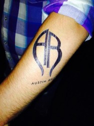 Austin Belle fan tattoo